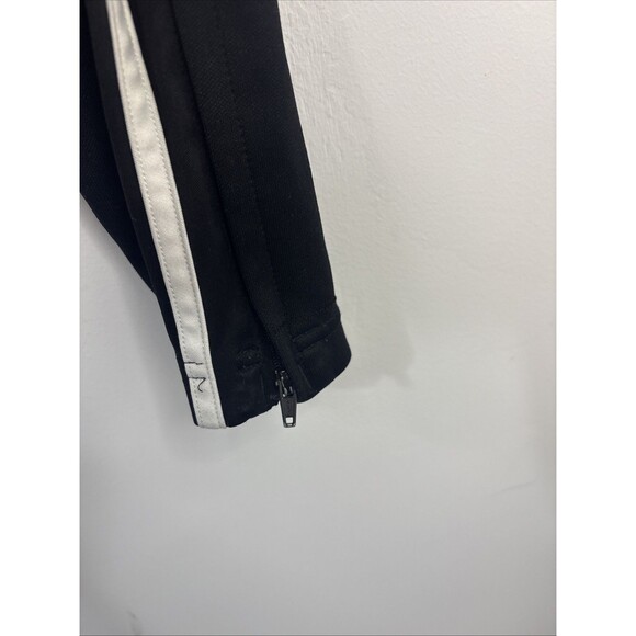 Adidas Essentials 3 Stripes Black White  Sweatpants Straight Leg Small W27”L28 - Picture 5 of 9